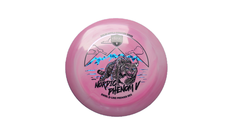 Discmania Nordic Phenom 5 - Niklas Anttila Signature Series Swirl Q-Line Premier  DD3 Distance Driver Front View