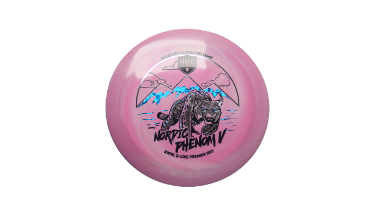 Discmania Nordic Phenom 5 - Niklas Anttila Signature Series Swirl Q-Line Premier  DD3 Distance Driver Front View