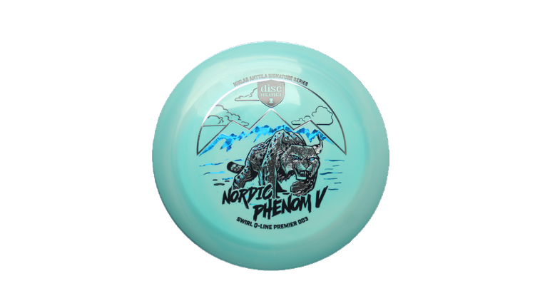 Discmania Nordic Phenom 5 - Niklas Anttila Signature Series Swirl Q-Line Premier  DD3 Distance Driver Front View