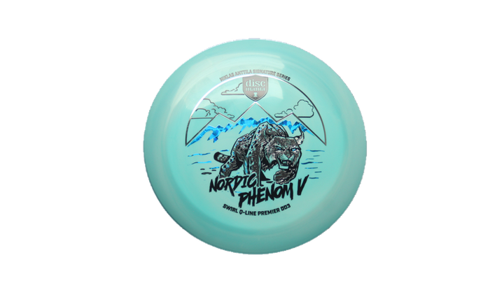 Discmania Nordic Phenom 5 - Niklas Anttila Signature Series Swirl Q-Line Premier  DD3 Distance Driver Front View