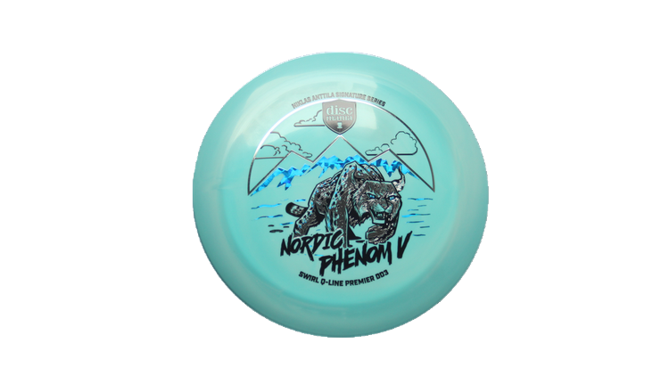 Discmania Nordic Phenom 5 - Niklas Anttila Signature Series Swirl Q-Line Premier  DD3 Distance Driver Front View