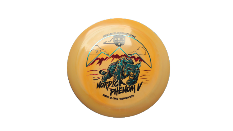 Discmania Nordic Phenom 5 - Niklas Anttila Signature Series Swirl Q-Line Premier  DD3 Distance Driver Front View