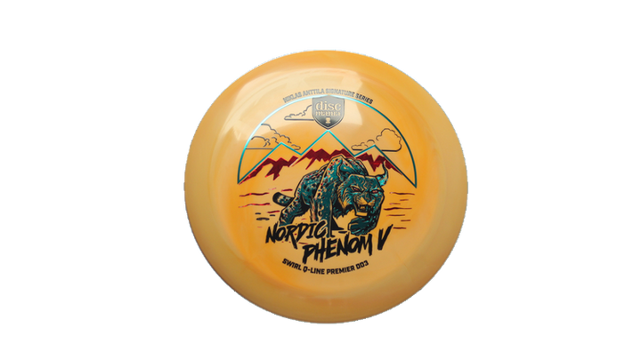 Discmania Nordic Phenom 5 - Niklas Anttila Signature Series Swirl Q-Line Premier  DD3 Distance Driver Front View