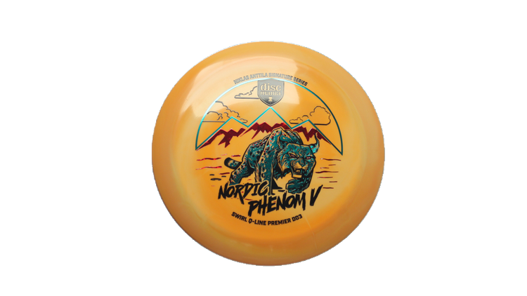 Discmania Nordic Phenom 5 - Niklas Anttila Signature Series Swirl Q-Line Premier  DD3 Distance Driver Front View
