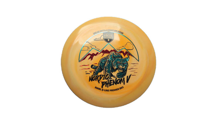 Discmania Nordic Phenom 5 - Niklas Anttila Signature Series Swirl Q-Line Premier  DD3 Distance Driver Front View
