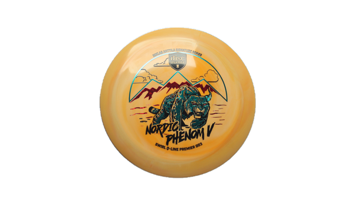 Discmania Nordic Phenom 5 - Niklas Anttila Signature Series Swirl Q-Line Premier  DD3 Distance Driver Front View