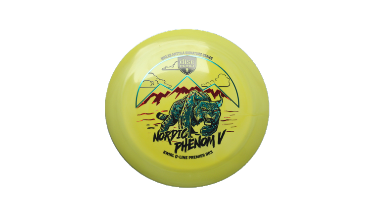 Discmania Nordic Phenom 5 - Niklas Anttila Signature Series Swirl Q-Line Premier  DD3 Distance Driver Front View