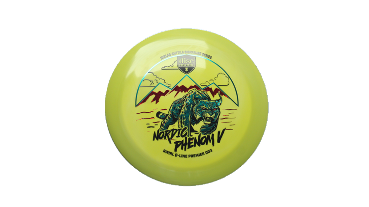 Discmania Nordic Phenom 5 - Niklas Anttila Signature Series Swirl Q-Line Premier  DD3 Distance Driver Front View