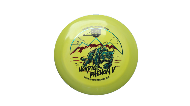 Discmania Nordic Phenom 5 - Niklas Anttila Signature Series Swirl Q-Line Premier  DD3 Distance Driver Front View