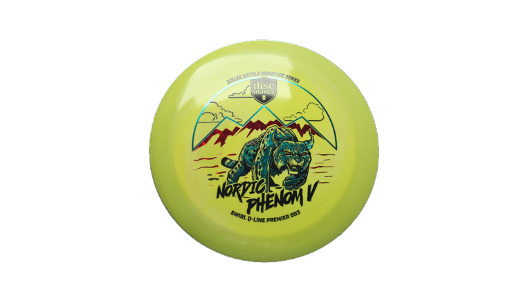 Discmania Nordic Phenom 5 - Niklas Anttila Signature Series Swirl Q-Line Premier  DD3 Distance Driver Front View