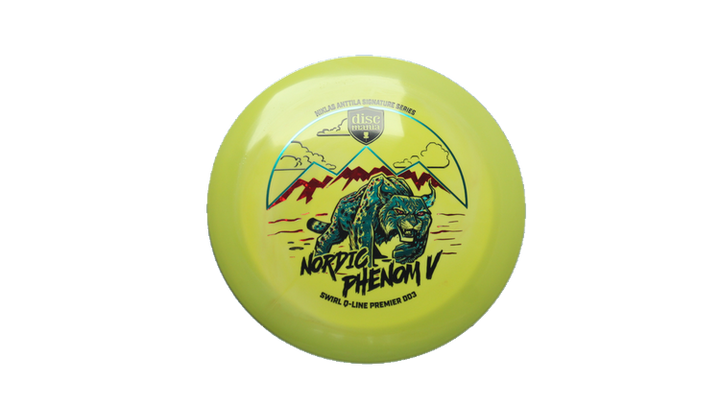 Discmania Nordic Phenom 5 - Niklas Anttila Signature Series Swirl Q-Line Premier  DD3 Distance Driver Front View