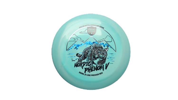 Discmania Nordic Phenom 5 - Niklas Anttila Signature Series Swirl Q-Line Premier  DD3 Distance Driver Front View