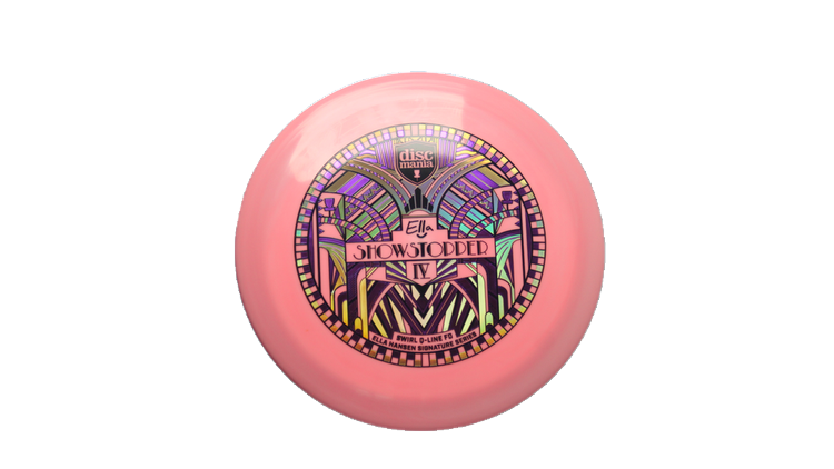 Discmania 2026 Show Stopper 4 - Ella Hansen Signature Series Swirl Q-Line Premier FD Fairway Driver Front View