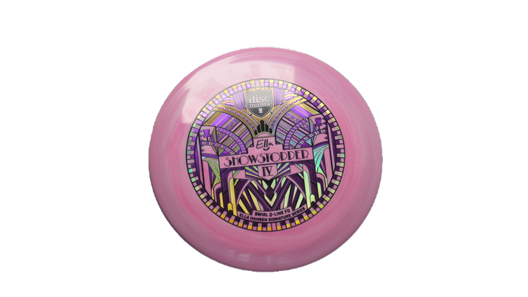 Discmania 2026 Show Stopper 4 - Ella Hansen Signature Series Swirl Q-Line Premier FD Fairway Driver Front View