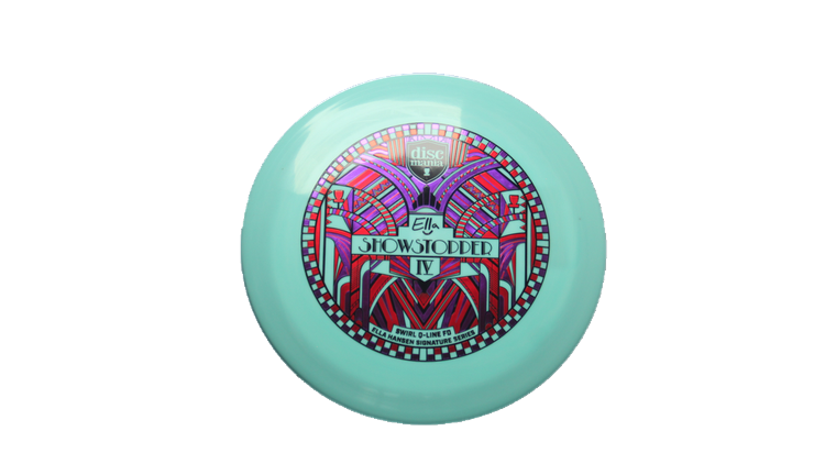 Discmania 2026 Show Stopper 4 - Ella Hansen Signature Series Swirl Q-Line Premier FD Fairway Driver Front View