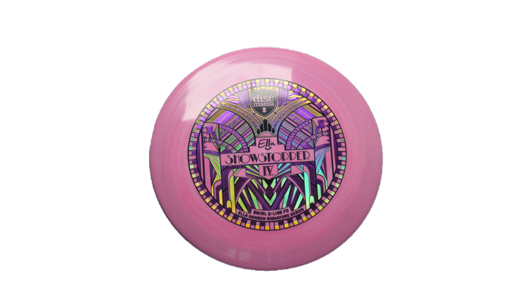 Discmania 2026 Show Stopper 4 - Ella Hansen Signature Series Swirl Q-Line Premier FD Fairway Driver Front View