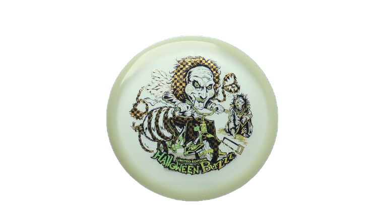 Discraft 2026 Halloween Mega-Glo Buzzz Midrange Front View