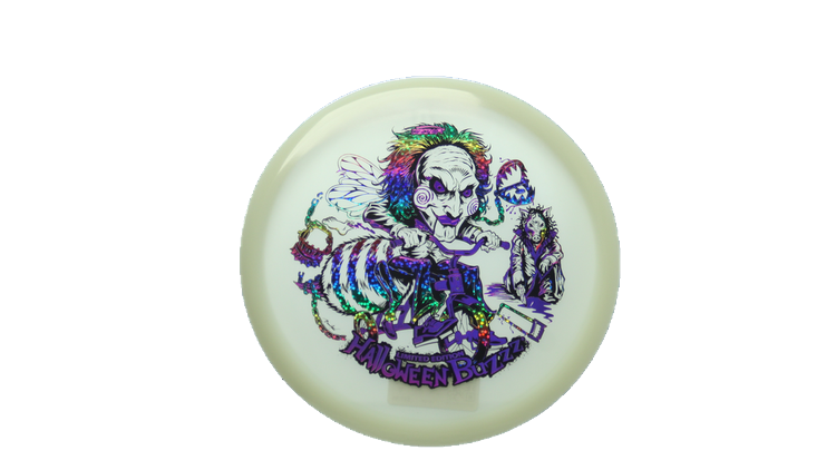 Discraft 2026 Halloween Mega-Glo Buzzz Midrange Front View