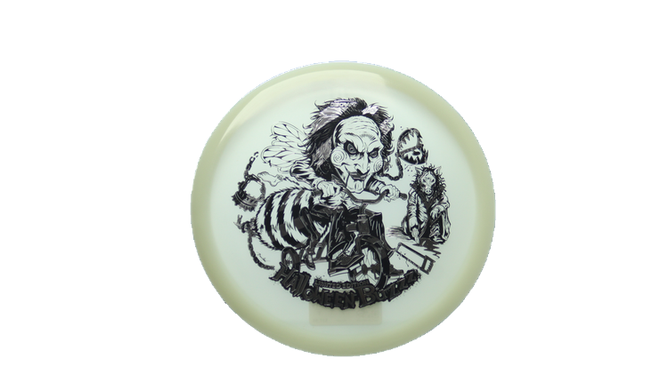 Discraft 2026 Halloween Mega-Glo Buzzz Midrange Front View