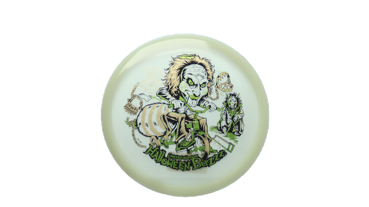 Discraft 2026 Halloween Mega-Glo Buzzz Midrange Front View