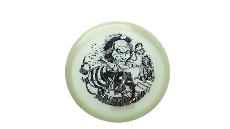 Discraft 2026 Halloween Mega-Glo Buzzz Midrange Front View