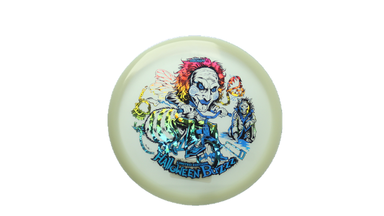 Discraft 2026 Halloween Mega-Glo Buzzz Midrange Front View