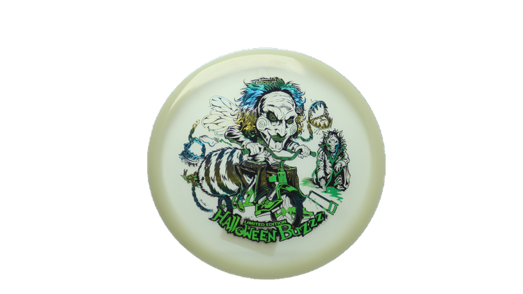 Discraft 2026 Halloween Mega-Glo Buzzz Midrange Front View