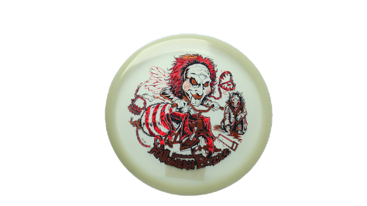 Discraft 2026 Halloween Mega-Glo Buzzz Midrange Front View