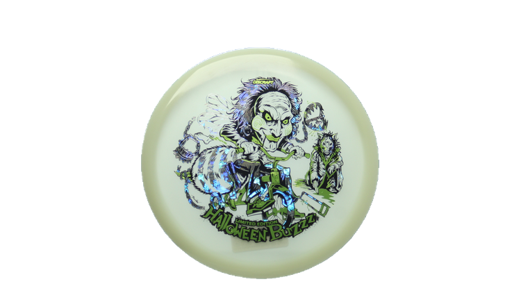 Discraft 2026 Halloween Mega-Glo Buzzz Midrange Front View