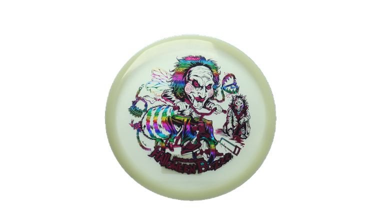 Discraft 2026 Halloween Mega-Glo Buzzz Midrange Front View