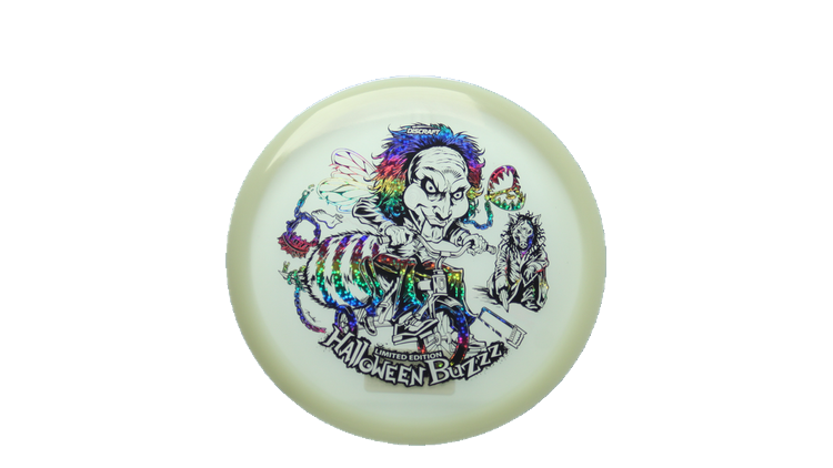 Discraft 2026 Halloween Mega-Glo Buzzz Midrange Front View