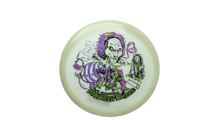 Discraft 2026 Halloween Mega-Glo Buzzz Midrange Front View