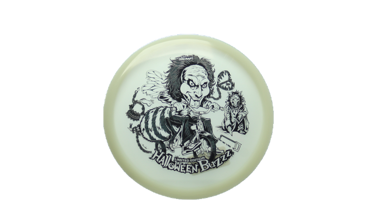 Discraft 2026 Halloween Mega-Glo Buzzz Midrange Front View