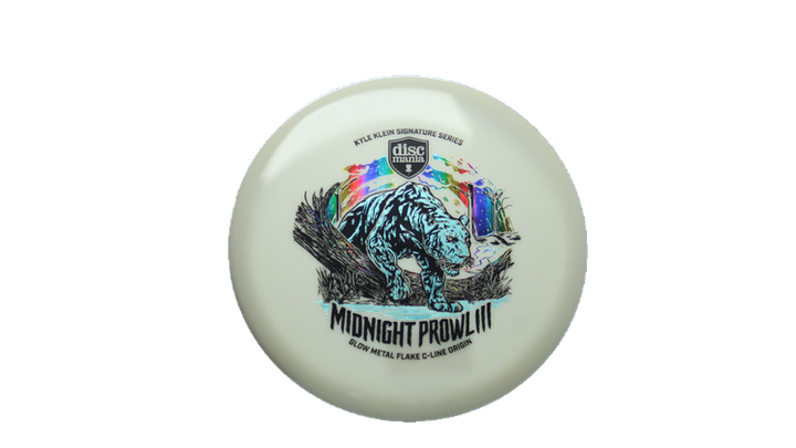 Discmania Midnight Prowl 3 - Kyle Klein Signature Series Glow Metal Flake C-Line Origin Midrange Front View