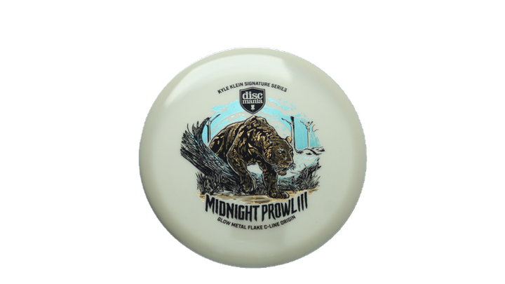 Discmania Midnight Prowl 3 - Kyle Klein Signature Series Glow Metal Flake C-Line Origin Midrange Front View