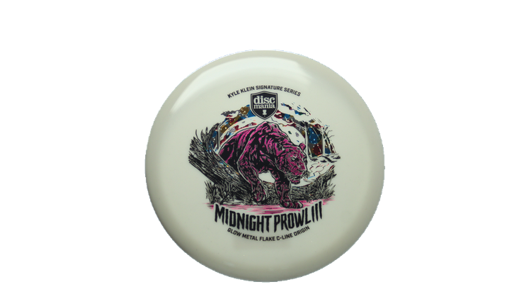 Discmania Midnight Prowl 3 - Kyle Klein Signature Series Glow Metal Flake C-Line Origin Midrange Front View