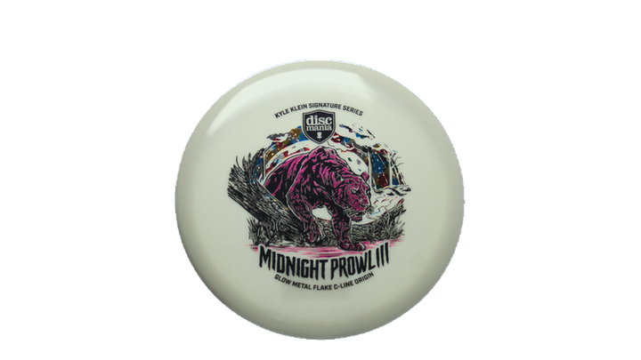 Discmania Midnight Prowl 3 - Kyle Klein Signature Series Glow Metal Flake C-Line Origin Midrange Front View