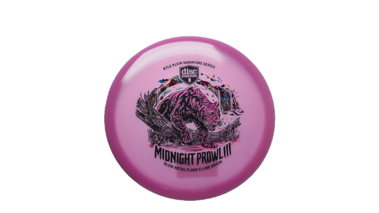 Discmania Midnight Prowl 3 - Kyle Klein Signature Series Glow Metal Flake C-Line Origin Midrange Front View
