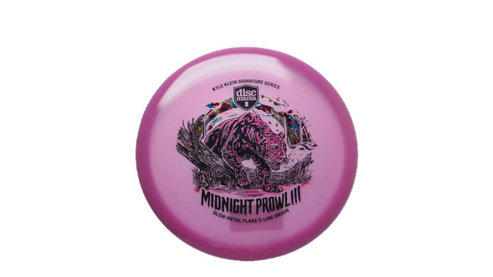 Discmania Midnight Prowl 3 - Kyle Klein Signature Series Glow Metal Flake C-Line Origin Midrange Front View