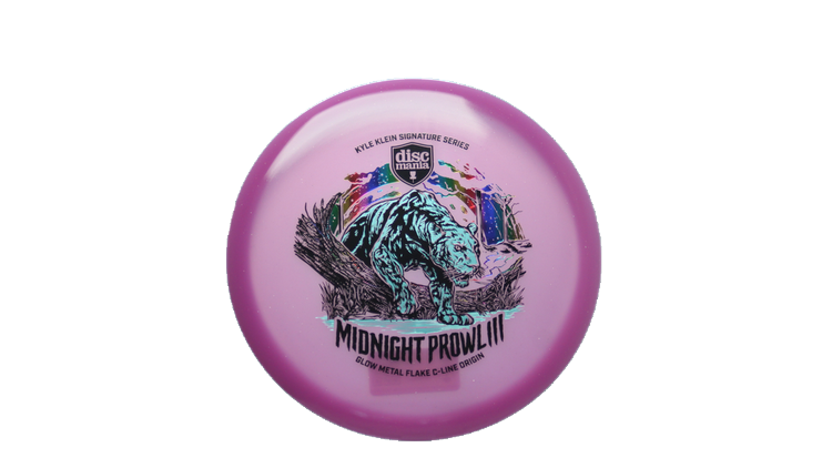 Discmania Midnight Prowl 3 - Kyle Klein Signature Series Glow Metal Flake C-Line Origin Midrange Front View