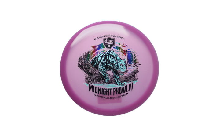 Discmania Midnight Prowl 3 - Kyle Klein Signature Series Glow Metal Flake C-Line Origin Midrange Front View