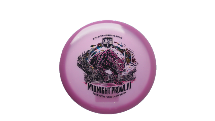 Discmania Midnight Prowl 3 - Kyle Klein Signature Series Glow Metal Flake C-Line Origin Midrange Front View