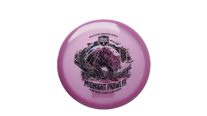 Discmania Midnight Prowl 3 - Kyle Klein Signature Series Glow Metal Flake C-Line Origin Midrange Front View