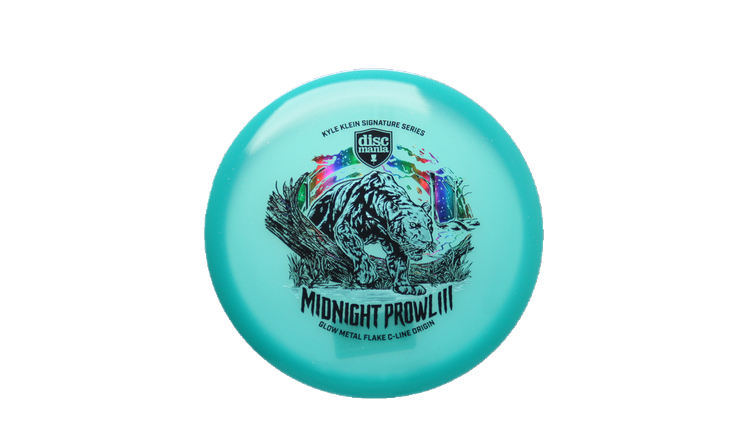 Discmania Midnight Prowl 3 - Kyle Klein Signature Series Glow Metal Flake C-Line Origin Midrange Front View