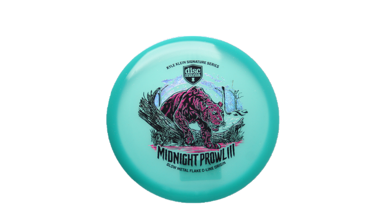 Discmania Midnight Prowl 3 - Kyle Klein Signature Series Glow Metal Flake C-Line Origin Midrange Front View