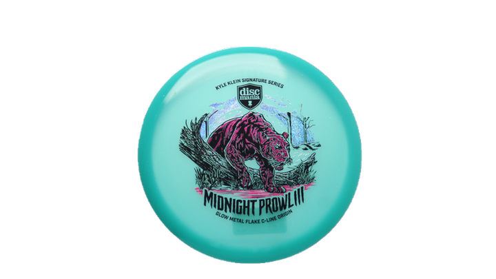 Discmania Midnight Prowl 3 - Kyle Klein Signature Series Glow Metal Flake C-Line Origin Midrange Front View