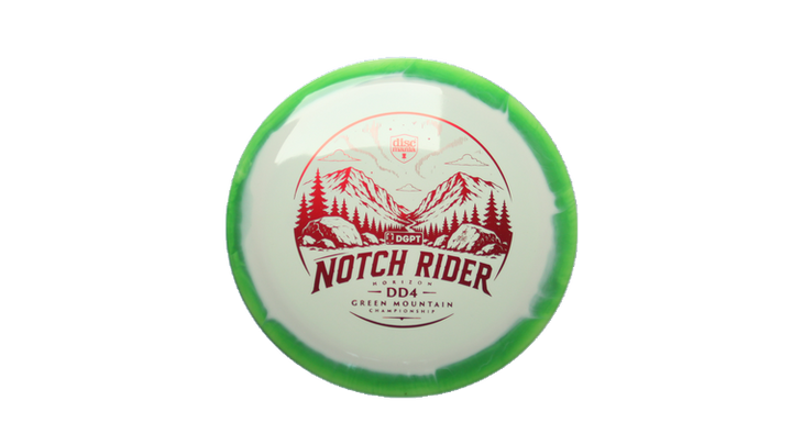 Discmania Notch Rider - Green Mountain Championship Fundraiser Horizon S-Line DD4 Distance Driver Front View