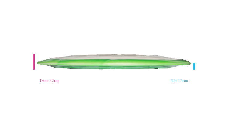 Discmania Notch Rider - Green Mountain Championship Fundraiser Horizon S-Line DD4 Distance Driver Profile View