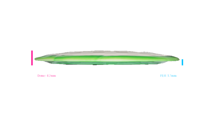 Discmania Notch Rider - Green Mountain Championship Fundraiser Horizon S-Line DD4 Distance Driver Profile View