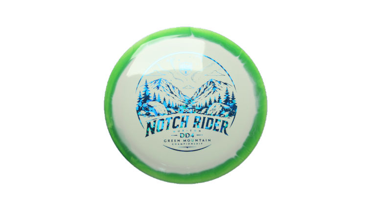 Discmania Notch Rider - Green Mountain Championship Fundraiser Horizon S-Line DD4 Distance Driver Front View